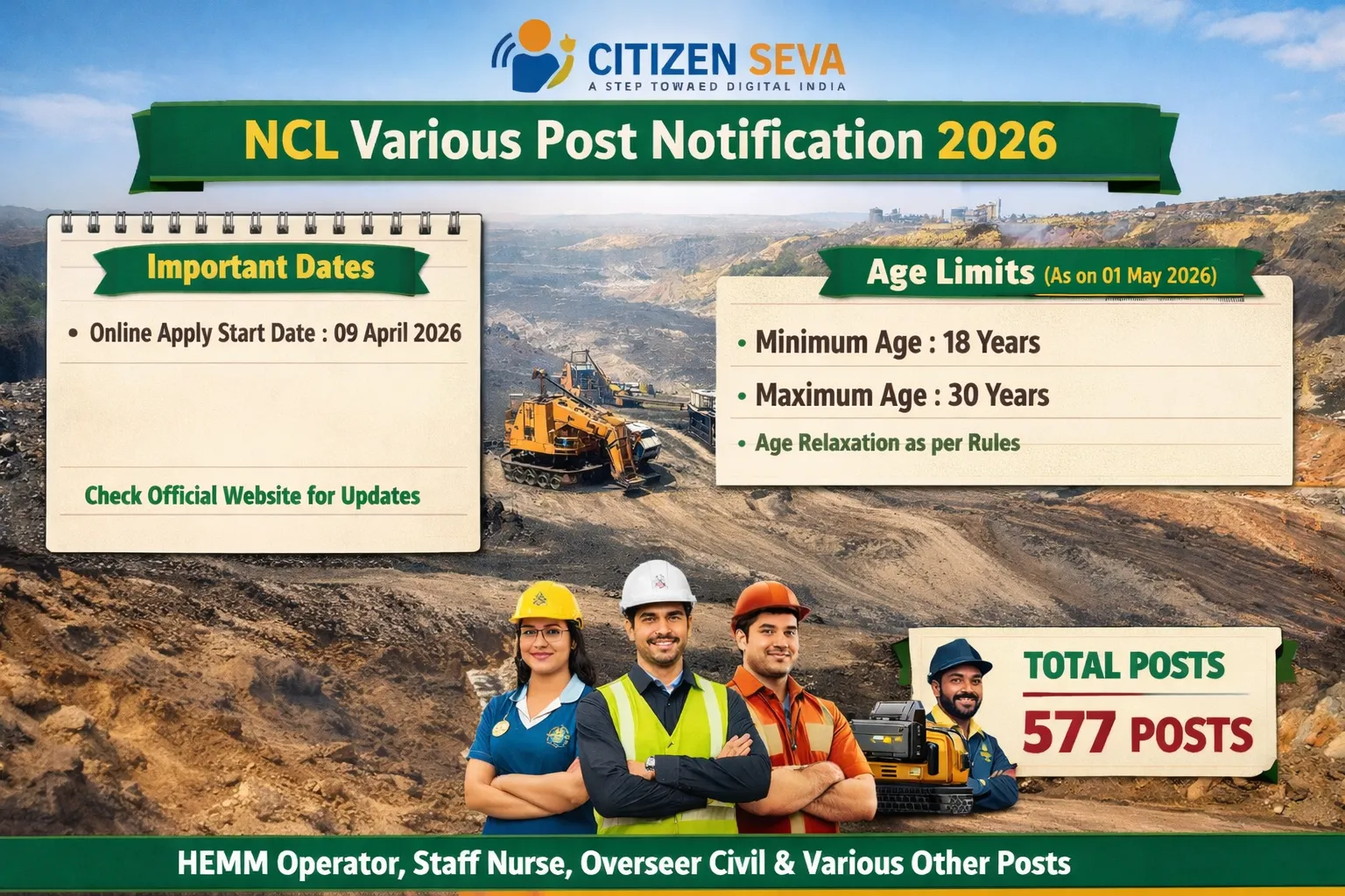 NCL Various Post Recruitment 2026