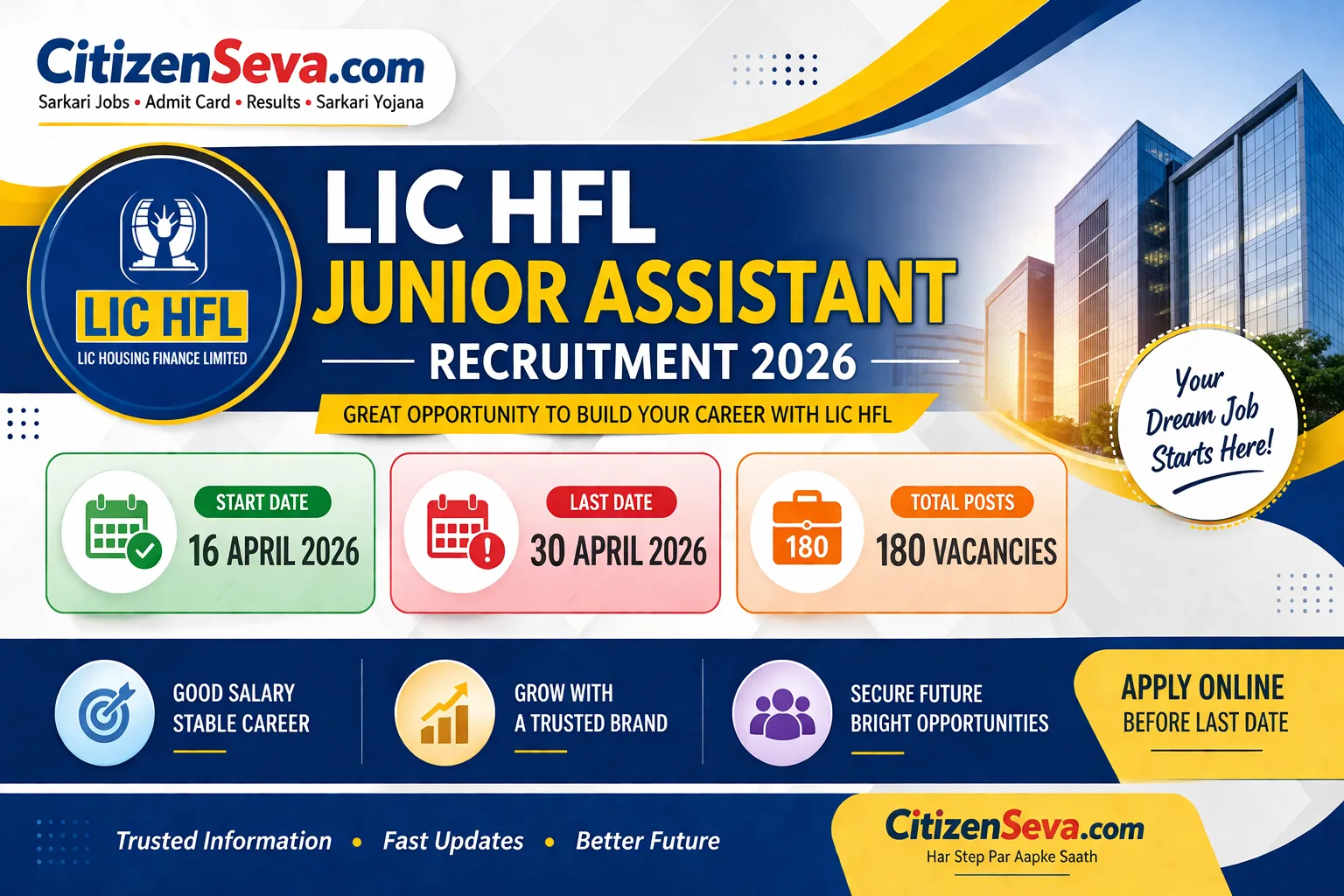 LIC HFL Junior Assistant Recruitment 2026