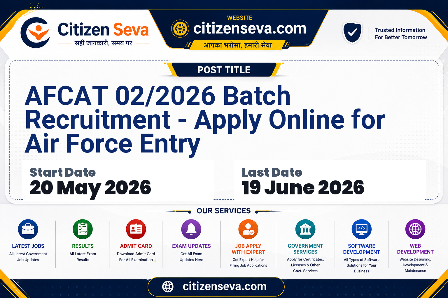 AFCAT 02/2026 Recruitment