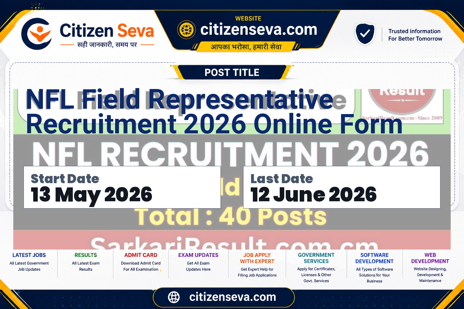NFL Field Representative Recruitment 2026