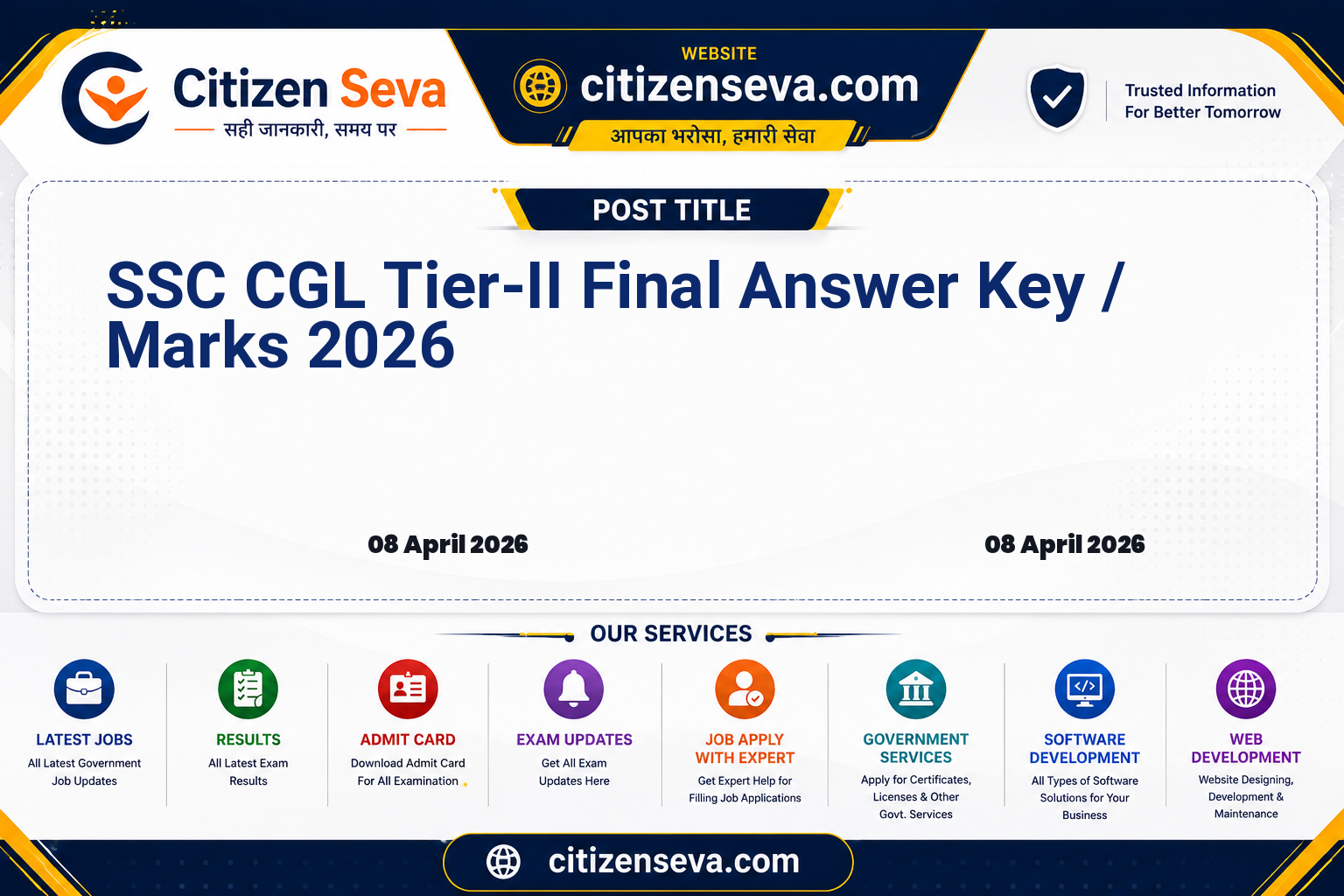 SSC CGL Tier-II Final Answer