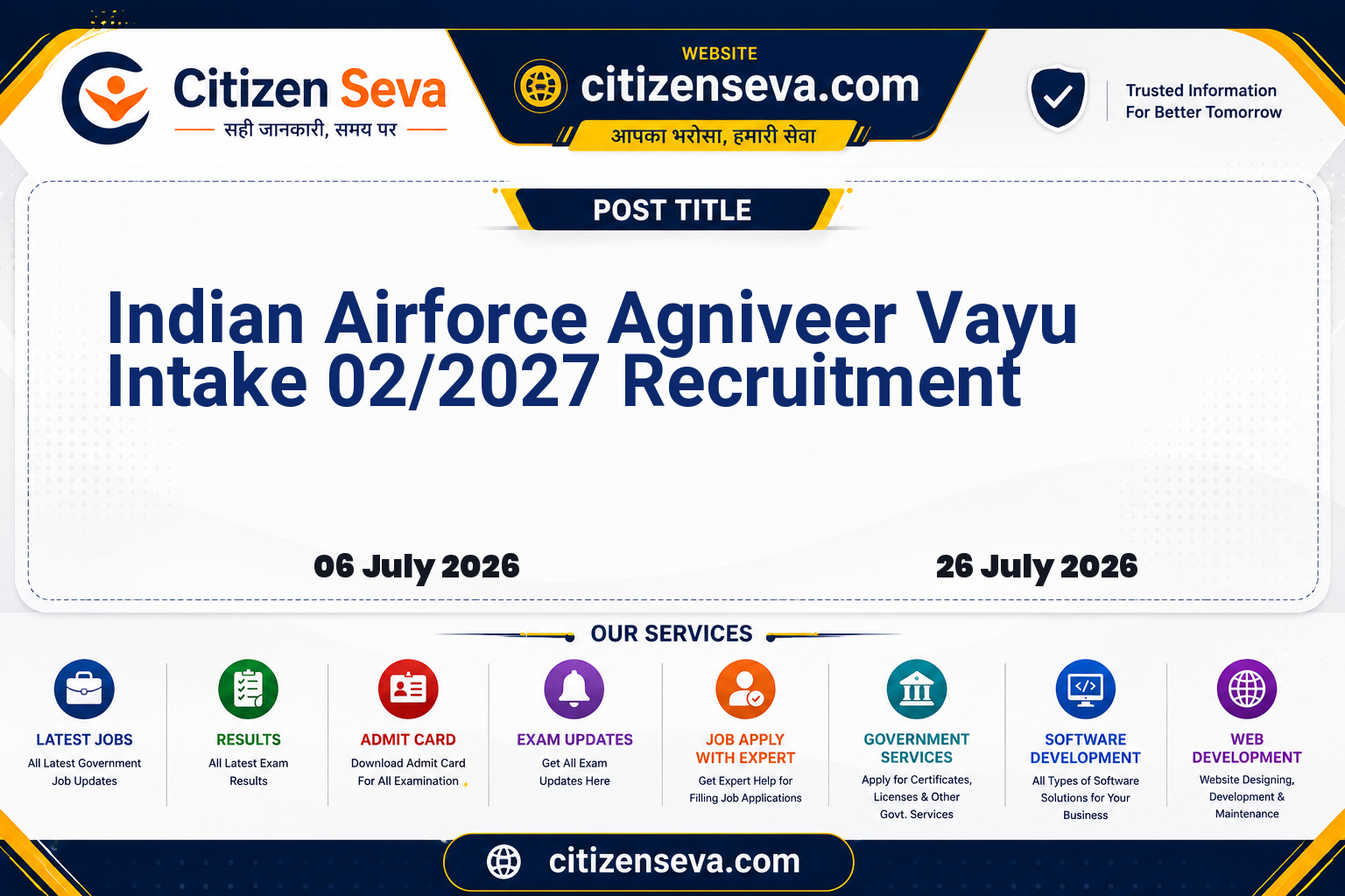 Indian Airforce Agniveer Vayu Intake